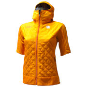 женская куртка с коротким рукавом Sportful Doro Rythmo Puffy тёмно-золотая